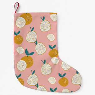 Meia De Natal Pequena Fruta colorida, padrão de fundo perfeito.