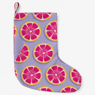 Meia De Natal Pequena Fruta sem soldadura, fatias de toranja com sha