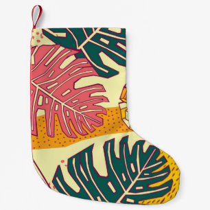 Meia De Natal Pequena Frutas tropicais, padrão design
