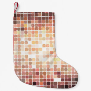 Meia De Natal Pequena fundo abstrato. mosaico de ouro. dig de ilustração