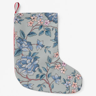 Meia De Natal Pequena Fundo de jardinagem sem costura, de caráter floral