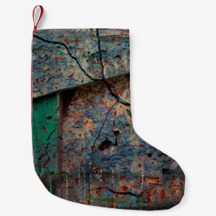 Meia De Natal Pequena fundo do abstrato multicolor grunge com abstração