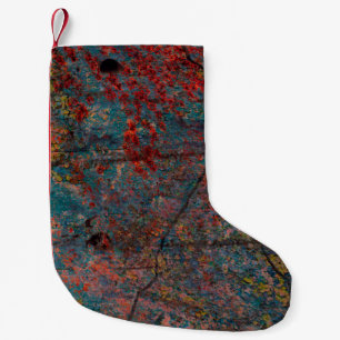 Meia De Natal Pequena fundo do abstrato multicolor grunge com abstração