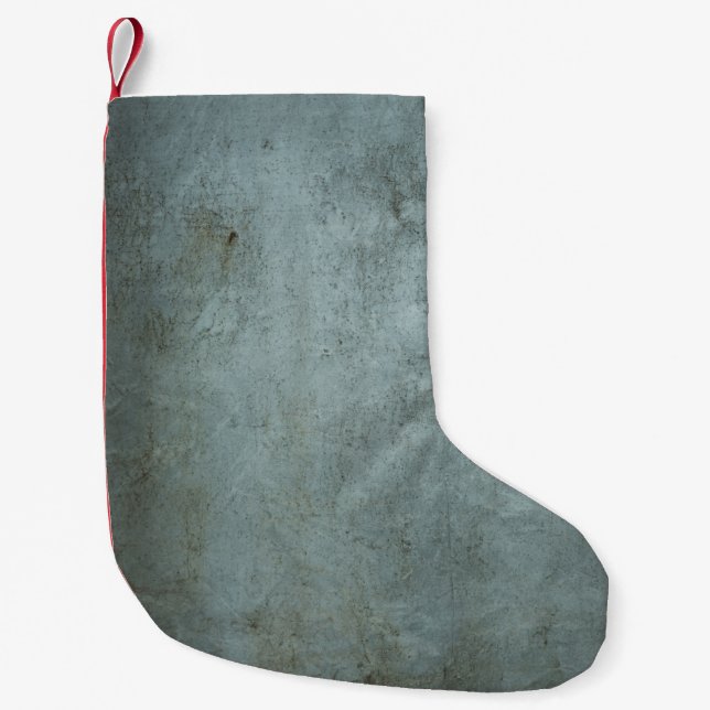 Meia De Natal Pequena Fundo metálico (Frente)