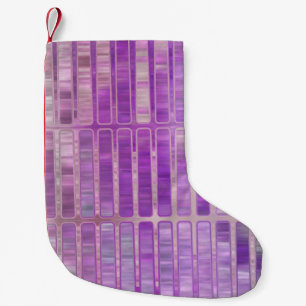 Meia De Natal Pequena Fundo violeta brilhante abstrato com glos
