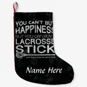 Meia De Natal Pequena Funny Lacrosse Design de Natal Stocks