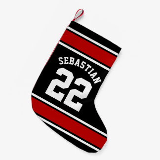 Meia De Natal Pequena Futebol Jersey Novelty Nome Personalizado