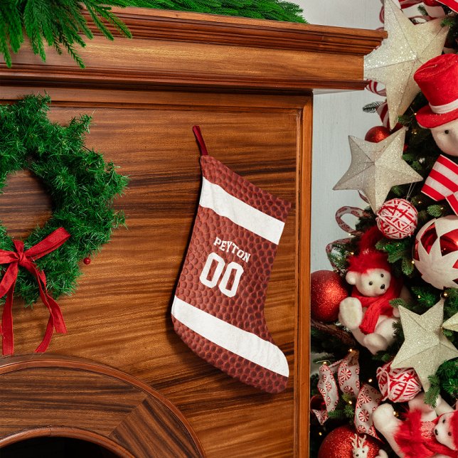 Meia De Natal Pequena Futebol parece personalizado (Criador carregado)