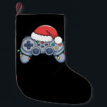 Meia De Natal Pequena Gamer Santa Hat do Controlador de Vídeo<br><div class="desc">Gamer Santa Hat do Controlador de Vídeo</div>