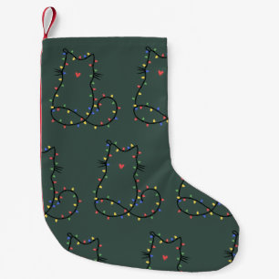 Meia De Natal Pequena Gato Fofo Natal Mãe de Gato Funny Xmas Amante de G