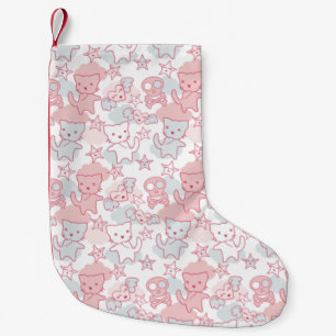 Meia De Natal Pequena Gato Goth Crânio Estilo Japonês Kawaii Coração Nuv