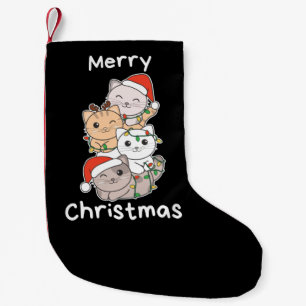 Meia De Natal Pequena Gatos De Animais De Natal De Árvore