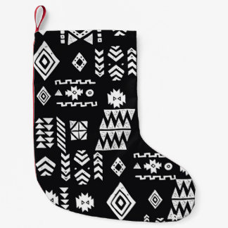 Meia De Natal Pequena Geométrico tribal: fundo sem costura na moda.