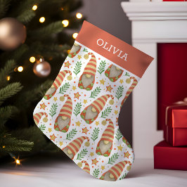 Meia De Natal Pequena Gnomo Escandinavo Cura Natal