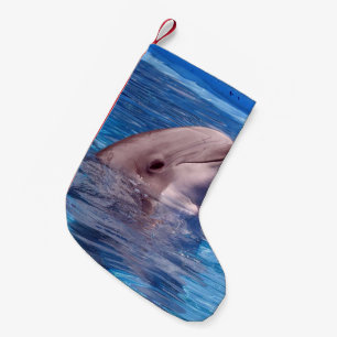 Meia De Natal Pequena golfinho