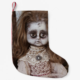 Meia De Natal Pequena Gótico gótico assustador do Victorian da boneca da