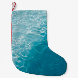 Meia De Natal Pequena Gradiente azul