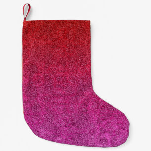 Meia De Natal Pequena Gradiente da Glitter do Namorados de Falha
