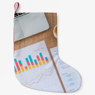 Meia De Natal Pequena Gráfico de dados financeiros