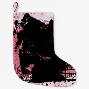 Meia De Natal Pequena Gráfico de Textura de Vintage com Grunge de Fundo