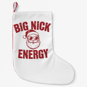Meia De Natal Pequena Grande Energia de Nick Piada de Natal Engraçada e 
