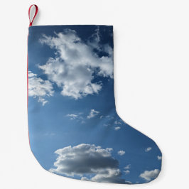 Meia De Natal Pequena Grandes manchas de nuvem