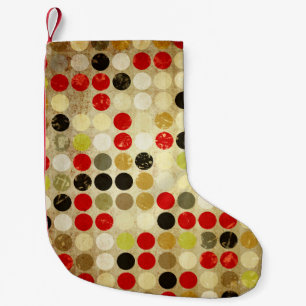 Meia De Natal Pequena grunge paper background with colored circles patte