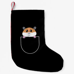 Meia De Natal Pequena Hamster No Soquete Faux