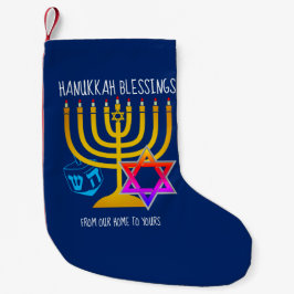 MEIA DE NATAL PEQUENA HANUKKAH BLESSINGS