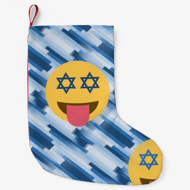 Meia De Natal Pequena hanukkah chanukkah emoji natal natal natal (Frente)