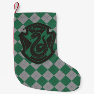Meia De Natal Pequena Harry Potter   Slytherin House Pride Crest