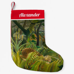 Meia De Natal Pequena Henri Rousseau - Surpreso!