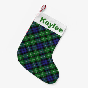 Meia De Natal Pequena Holiday Charm Clan Graham Tartan