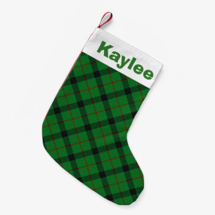 Meia De Natal Pequena Holiday Charm Clan Kincaid Tartan