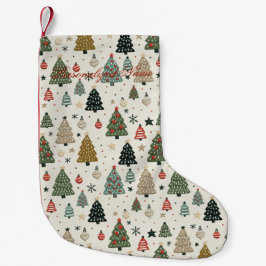 Meia De Natal Pequena Holiday Echoes