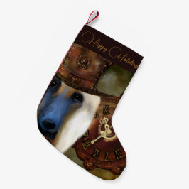 Meia De Natal Pequena Hound Afegão