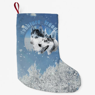 Meia De Natal Pequena Husky Abenteuer Freiheit Weihnachtsstrumpf