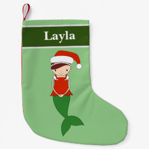 Meia De Natal Pequena Ilusima Layla Sereia Especial de Natal