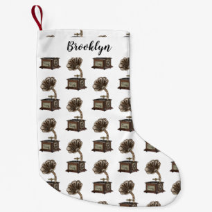 Meia De Natal Pequena Ilustração de desenho animado girável