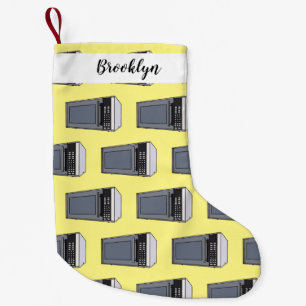 Meia De Natal Pequena Ilustração de desenho em micro-ondas