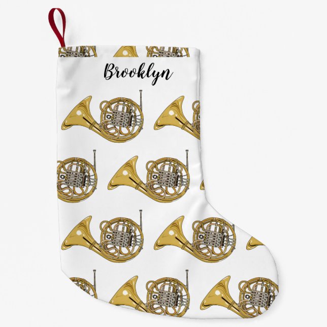 Meia De Natal Pequena Imagem de desenho animado francês (Frente)