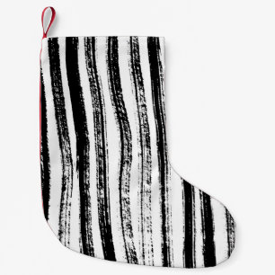 Meia De Natal Pequena Impressão zebra