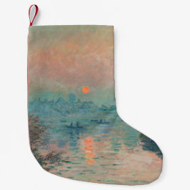 Meia De Natal Pequena Impressionismo das Belas Artes do Monet Sunset