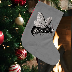 Meia De Natal Pequena Inseto do Caveira das Abelhas Góticas