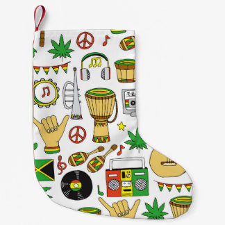 Meia De Natal Pequena Instrumentos musicais sem descontinuidades. Reggae