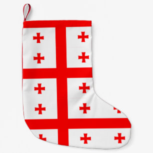 Meia De Natal Pequena Inventários de Natal com Bandeira da Geórgia