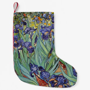 Meia De Natal Pequena Íris de Van Gogh Pintura Impressionista