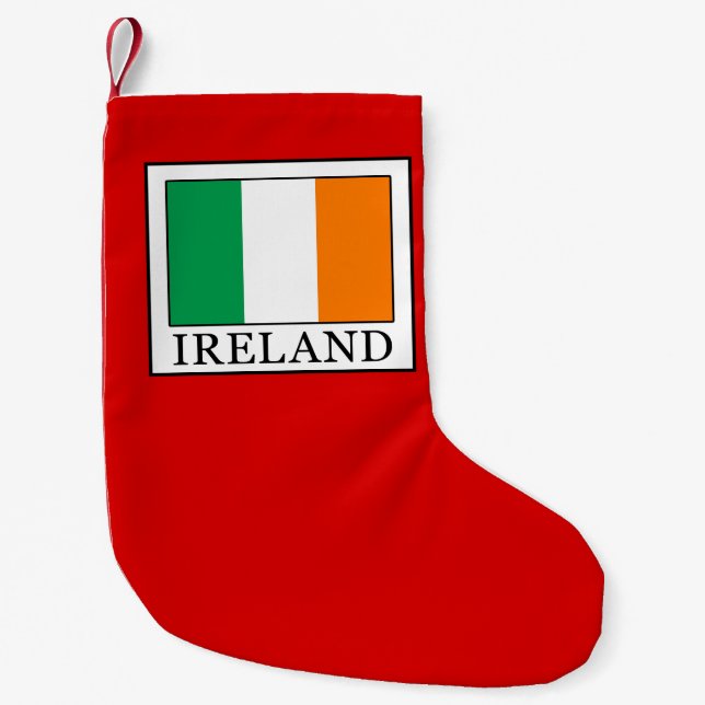 Meia De Natal Pequena Irlanda (Frente)
