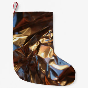 Meia De Natal Pequena Jaqueta de couro preto e azul