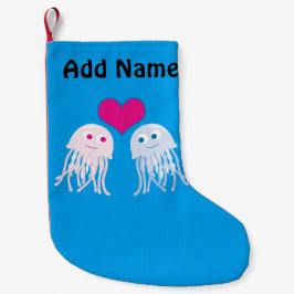 Meia De Natal Pequena Jellyfish Love